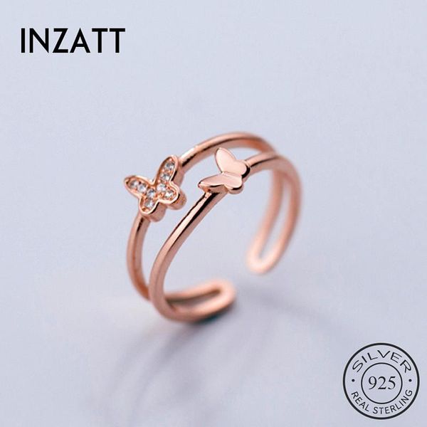 cluster rings inzareal 925 sterling silver zircon butterfly adjustable ring for fashion woman party fine jewelry cute accessories 2021 gift, Golden;silver
cluster rings inzareal 925 sterling silver zircon butterfly adjustable ring for fashion woman party fine jewelry cute accessories 2021 gift, Golden;silver