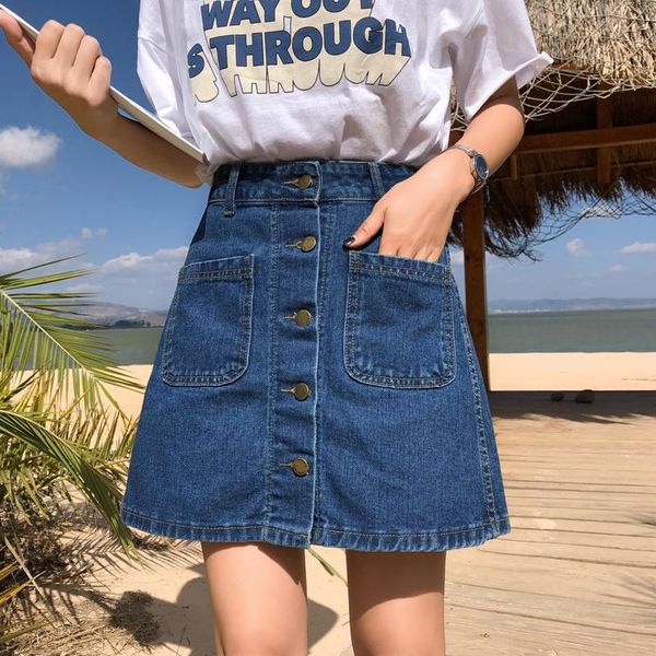 skirts denim skirt high waist a-line mini women 2021 summer arrivals single button pockets blue jean style saia jeans, Black
skirts denim skirt high waist a-line mini women 2021 summer arrivals single button pockets blue jean style saia jeans, Black