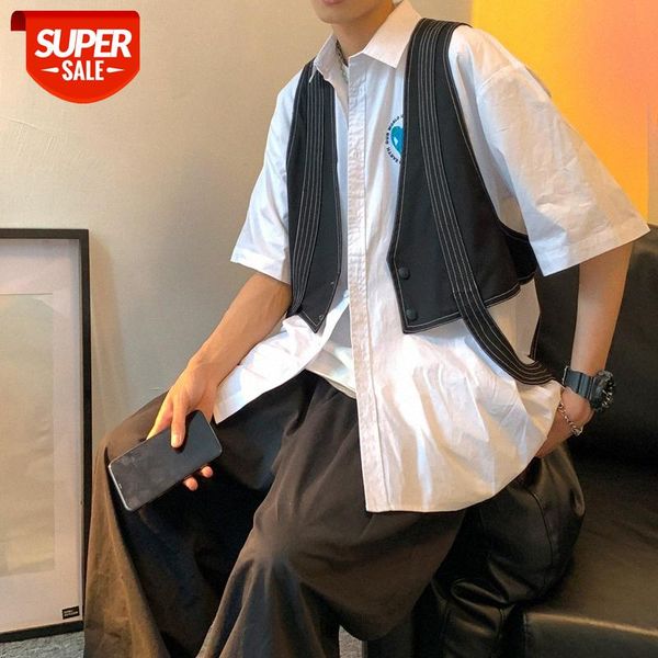 show designer style dark vest men and women personality series open-line small waistcoat #hm50, White;black
show designer style dark vest men and women personality series open-line small waistcoat #hm50, White;black