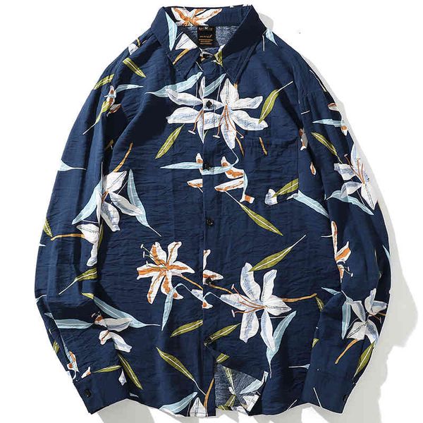 men's casual shirts harajuku men's shirt spring 2021 japanese retro flower clothing loose long sleeve hawaiian top, White;black
men's casual shirts harajuku men's shirt spring 2021 japanese retro flower clothing loose long sleeve hawaiian top, White;black