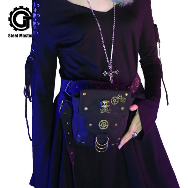 waist bags 2021 women`s leather belt bag punk style decorated with metal skull black bum for travel
waist bags 2021 women`s leather belt bag punk style decorated with metal skull black bum for travel
