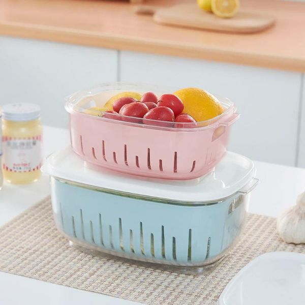 storage bottles & jars 2021 plain double-box buckle sealed tank kitchen refrigerator box food fruit vegetable 
storage bottles & jars 2021 plain double-box buckle sealed tank kitchen refrigerator box food fruit vegetable