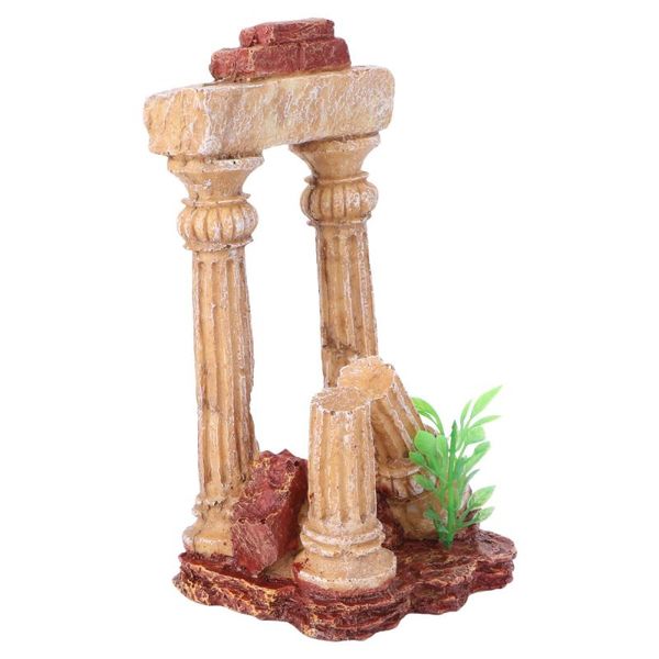 1pc emulation roman column adornment creative resin fish tank ornament yellow decorations
1pc emulation roman column adornment creative resin fish tank ornament yellow decorations