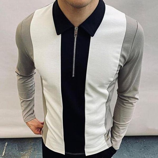 men's casual shirts contrast colors great stripe turn-down collar men shirt soft for daily wear, White;black
men's casual shirts contrast colors great stripe turn-down collar men shirt soft for daily wear, White;black