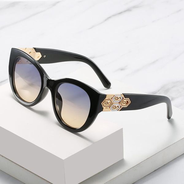 sunglasses zly 2021 fashion cat eye women men luxury gradients lens metal decoration frame brand designer lady style uv400, White;black
sunglasses zly 2021 fashion cat eye women men luxury gradients lens metal decoration frame brand designer lady style uv400, White;black
