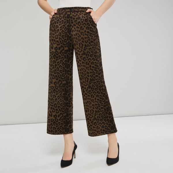 women's pants & capris 2021 fall casual office lady high street women loose wide legs leopard print female fashion brown vintage, Black;white
women's pants & capris 2021 fall casual office lady high street women loose wide legs leopard print female fashion brown vintage, Black;white