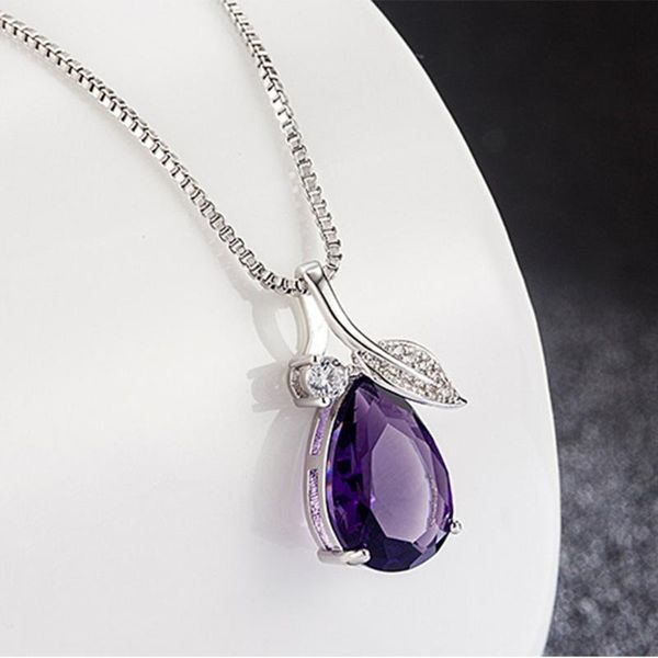 crystal pendant necklace for women leaf jewelry female rhinestone long chain neck accessories chains, Silver
crystal pendant necklace for women leaf jewelry female rhinestone long chain neck accessories chains, Silver