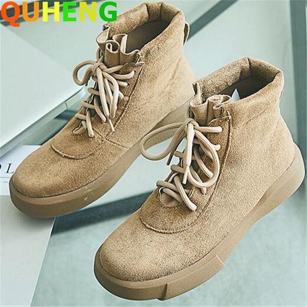 boots women british style short boot flat bottom 2021 autumn winter fashion round head platform lace up suede mujer, Black
boots women british style short boot flat bottom 2021 autumn winter fashion round head platform lace up suede mujer, Black