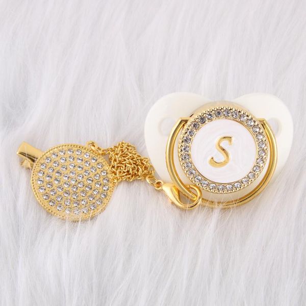 0-12 months 26 name initials luxury baby pacifier with chain blingbling infant soother bpa born feeding sucette chupete pacifiers#
0-12 months 26 name initials luxury baby pacifier with chain blingbling infant soother bpa born feeding sucette chupete pacifiers#