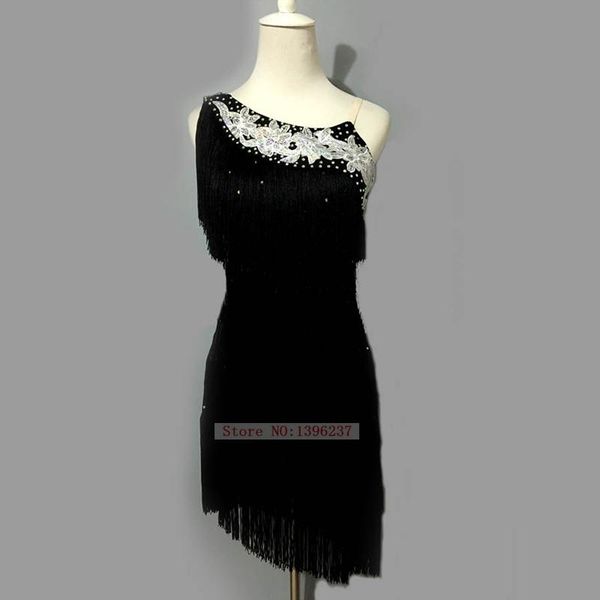 stage wear latin dance dress for women black rumba samba dancing children tassel dresses, Black;red
stage wear latin dance dress for women black rumba samba dancing children tassel dresses, Black;red