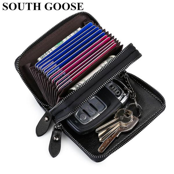 card holders genuine leather holder fashion multifunction organizer bag men keychain women housekeeper change purse, Brown;gray
card holders genuine leather holder fashion multifunction organizer bag men keychain women housekeeper change purse, Brown;gray