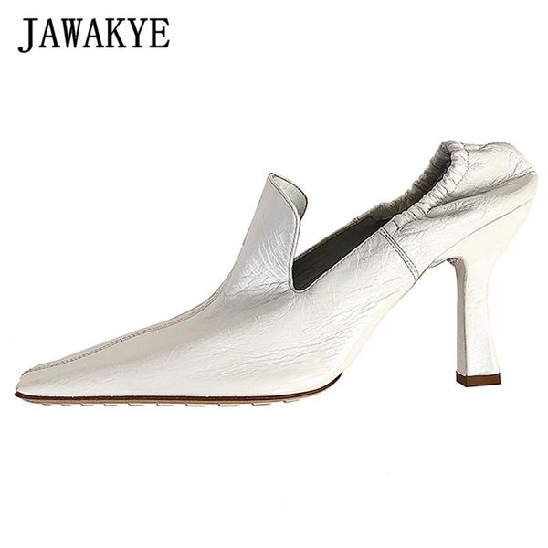 dress shoes 2021 square toe white high heels women runway genuine leather party slip on elastic office ladies pumps, Black
dress shoes 2021 square toe white high heels women runway genuine leather party slip on elastic office ladies pumps, Black