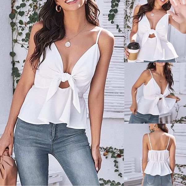 women's t-shirt sleeveless ruffled camisole elegant casual pleated vest, White
women's t-shirt sleeveless ruffled camisole elegant casual pleated vest, White