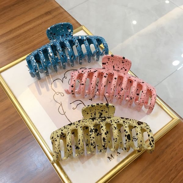 korean creamy ink dot resin clamps for girls women scrunchies ponytail hairpin black white point geometric hair clips ornaments accessories, Slivery;golden
korean creamy ink dot resin clamps for girls women scrunchies ponytail hairpin black white point geometric hair clips ornaments accessories, Slivery;golden