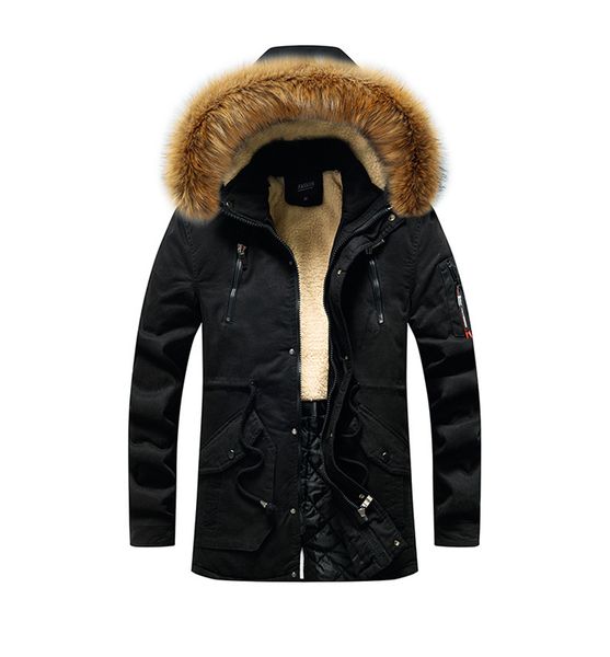 mens designer slim fur hooded trench coats winter thicken mid-length jackets men's casual solid color with velvet thick full zip jacket, Tan;black
mens designer slim fur hooded trench coats winter thicken mid-length jackets men's casual solid color with velvet thick full zip jacket, Tan;black
