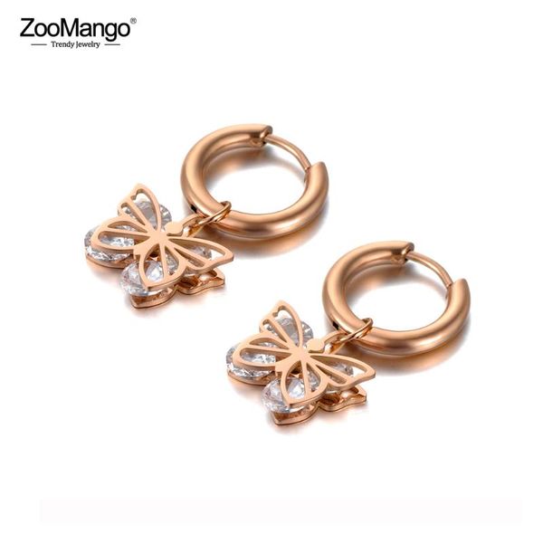 hoop & huggie zoomango original design cz crystal butterfly earrings stainless steel trendy animal for women girls ze20127, Golden;silver
hoop & huggie zoomango original design cz crystal butterfly earrings stainless steel trendy animal for women girls ze20127, Golden;silver