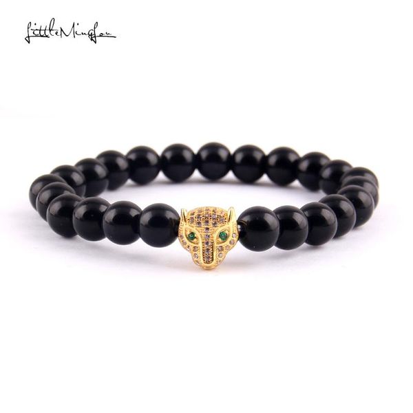 charm bracelets wml luxury men bead bracelet micro pave cz leopard head natural stone & bangles for women jewelry, Golden;silver
charm bracelets wml luxury men bead bracelet micro pave cz leopard head natural stone & bangles for women jewelry, Golden;silver