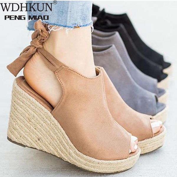 sandals ladies shoes 2021 woman wedges hemps peep toe back strap platform high heels suede leather female footwear summer pumps 3p, Black
sandals ladies shoes 2021 woman wedges hemps peep toe back strap platform high heels suede leather female footwear summer pumps 3p, Black