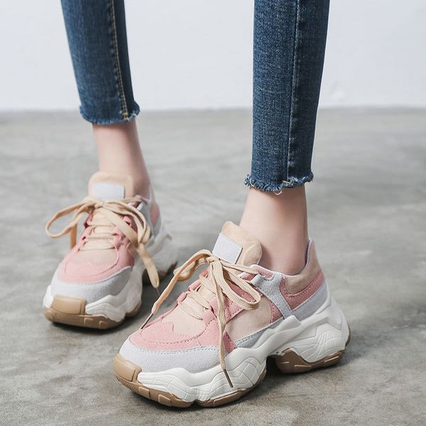 women chunky classic sneakers womens fashion suede comfortable shoes female lace up vulcanize casual platform drop shipping
women chunky classic sneakers womens fashion suede comfortable shoes female lace up vulcanize casual platform drop shipping