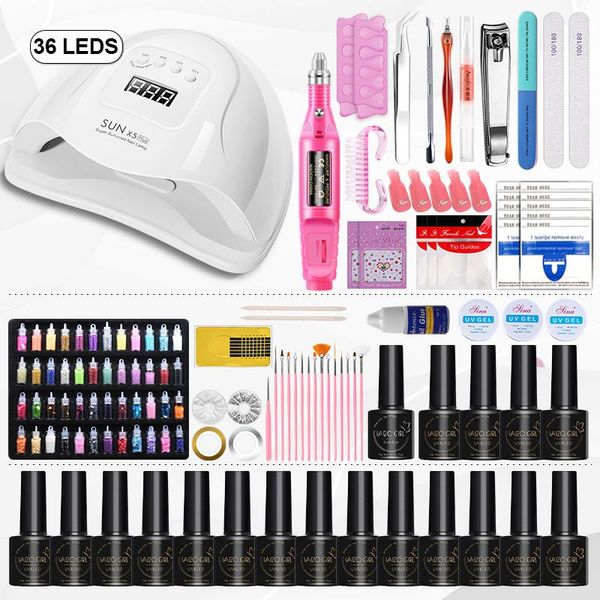 nail art kits kit professional set 12/18 colors polish extension gel with uv lamp complete all for starter manicure
nail art kits kit professional set 12/18 colors polish extension gel with uv lamp complete all for starter manicure