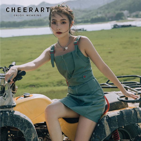 green summer slip dress zipper up tunic bodycon drawstring mini spaghetti strap korean fashion clothing 210427, Black;gray
green summer slip dress zipper up tunic bodycon drawstring mini spaghetti strap korean fashion clothing 210427, Black;gray