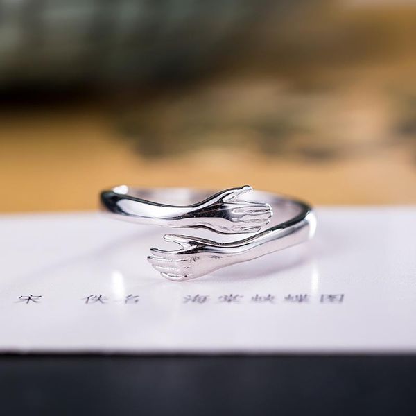 cluster rings vla 925 silver fashion personality embracing ring women's adjustable size sweet romantic jewelry, Golden;silver
cluster rings vla 925 silver fashion personality embracing ring women's adjustable size sweet romantic jewelry, Golden;silver