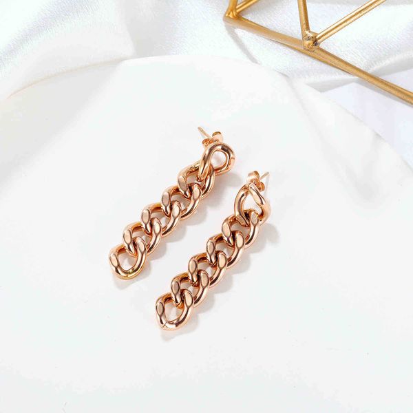 opk jewelry korea east gate simple cold wind stainless steel chain earrings net red personality earrings, Golden
opk jewelry korea east gate simple cold wind stainless steel chain earrings net red personality earrings, Golden