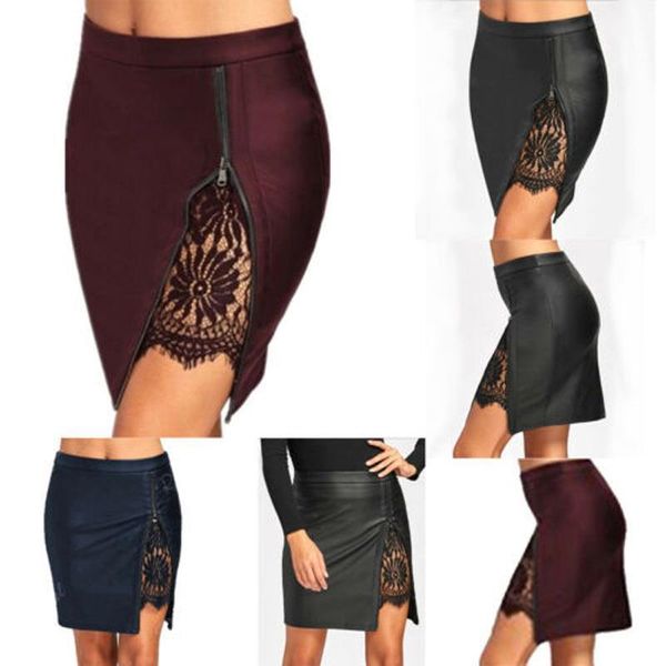 solid brand style ol formal women skirts lace stretch high waist short bodycon mini skirt pencil, Black
solid brand style ol formal women skirts lace stretch high waist short bodycon mini skirt pencil, Black
