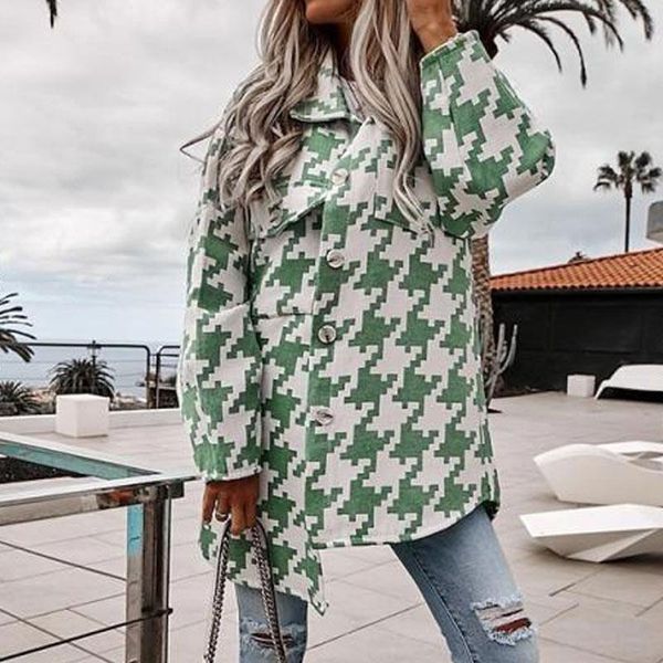 women's jackets women houndstooth coats turn down collar long sleeve overcoat mid-length lady coat fashion 2021 autumn female jacket st, Black;brown
women's jackets women houndstooth coats turn down collar long sleeve overcoat mid-length lady coat fashion 2021 autumn female jacket st, Black;brown