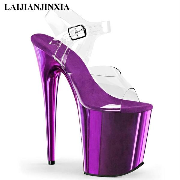 sandals laijianjinxia 8 inch high heel transparent upper electroplated stiletto heels fashion models pole dancing, Black
sandals laijianjinxia 8 inch high heel transparent upper electroplated stiletto heels fashion models pole dancing, Black