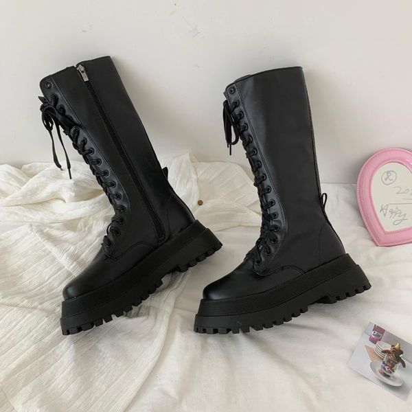 boots shoes med heel round toe boots-women zipper over-the-knee ladies rubber summer lolita 2021 autumn rock rome basic solid pu, Black
boots shoes med heel round toe boots-women zipper over-the-knee ladies rubber summer lolita 2021 autumn rock rome basic solid pu, Black