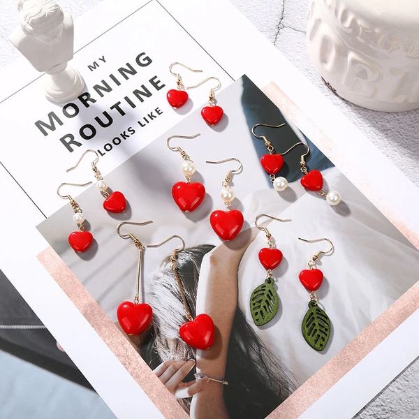 fashion korean sweety lovely style dangle earrings for women irregular love heart hook drop earring, Silver
fashion korean sweety lovely style dangle earrings for women irregular love heart hook drop earring, Silver