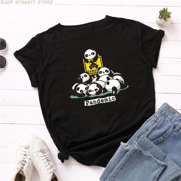 women's t-shirt summer plus size shirts women 100%cotton t shirt funny pandas printed o neck short sleeve tees tshirt clothes, White
women's t-shirt summer plus size shirts women 100%cotton t shirt funny pandas printed o neck short sleeve tees tshirt clothes, White
