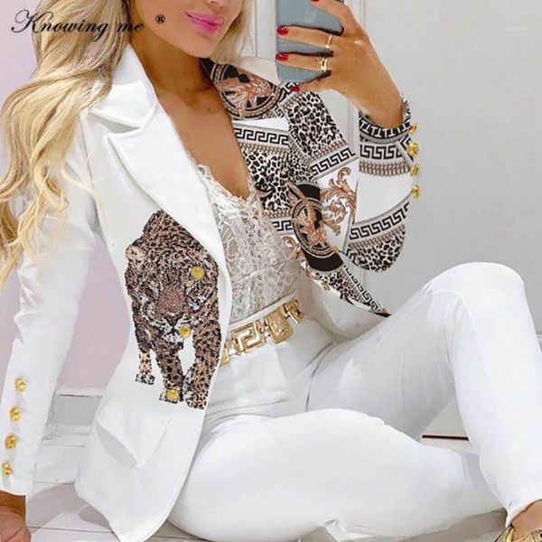 women's two piece pants autumn women leopard print blazer coat & suit sets 2021 femme formal jacket trousers office lady outfits 2 set, White
women's two piece pants autumn women leopard print blazer coat & suit sets 2021 femme formal jacket trousers office lady outfits 2 set, White