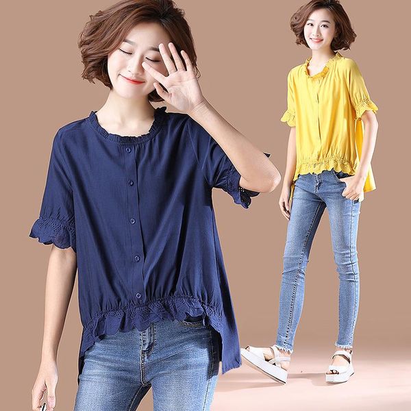 women's blouses & shirts carol diaries ruffled blouse women o-neck vintage blusa 2021 spring summer solid fashion lady elegant, White
women's blouses & shirts carol diaries ruffled blouse women o-neck vintage blusa 2021 spring summer solid fashion lady elegant, White