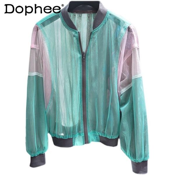 women's jackets 2021 summer organza sun protection coat for women thin european style breathable jacket fashion elegant all-match short, Black;brown
women's jackets 2021 summer organza sun protection coat for women thin european style breathable jacket fashion elegant all-match short, Black;brown