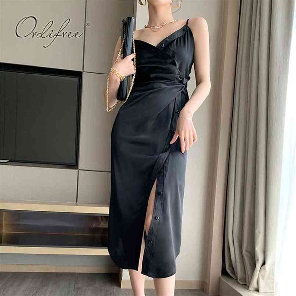 summer women satin slip dress vintage single breasted spaghetti strap silk black party 210513, Black;gray
summer women satin slip dress vintage single breasted spaghetti strap silk black party 210513, Black;gray