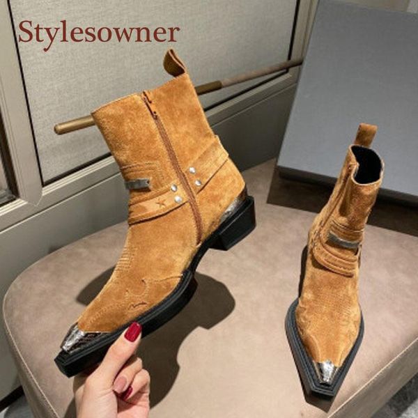 boots 2021 embroidered carved western cowboy women metal pointed flat ankle retro leather single autumn, Black
boots 2021 embroidered carved western cowboy women metal pointed flat ankle retro leather single autumn, Black