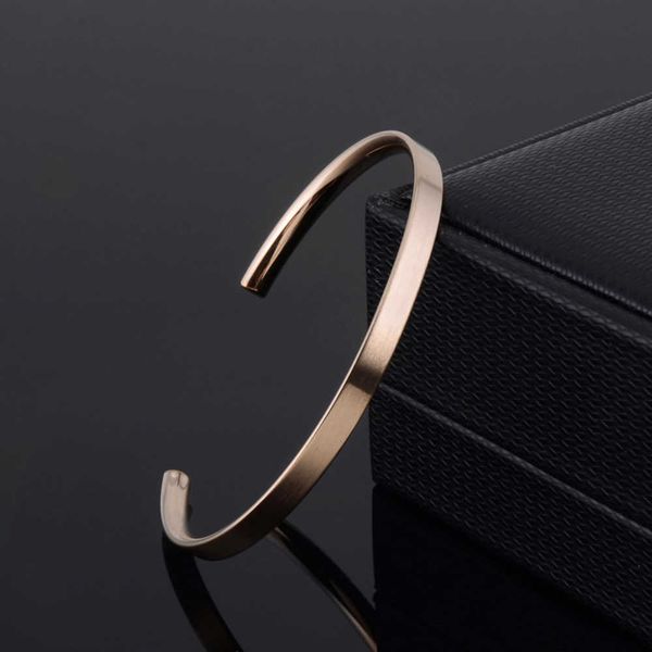 1pcs new delicate 4mm thin charm open cuff bangles stainless steel elegant gold black rose gold men women quality bracelets gift q0719
1pcs new delicate 4mm thin charm open cuff bangles stainless steel elegant gold black rose gold men women quality bracelets gift q0719