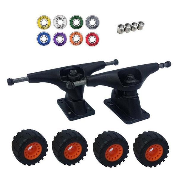 skateboarding strikate longboard surf truck 6.25inch with 160mm axle 76mm x 45mm offroad rubber wheels and abec-11 bearing
skateboarding strikate longboard surf truck 6.25inch with 160mm axle 76mm x 45mm offroad rubber wheels and abec-11 bearing