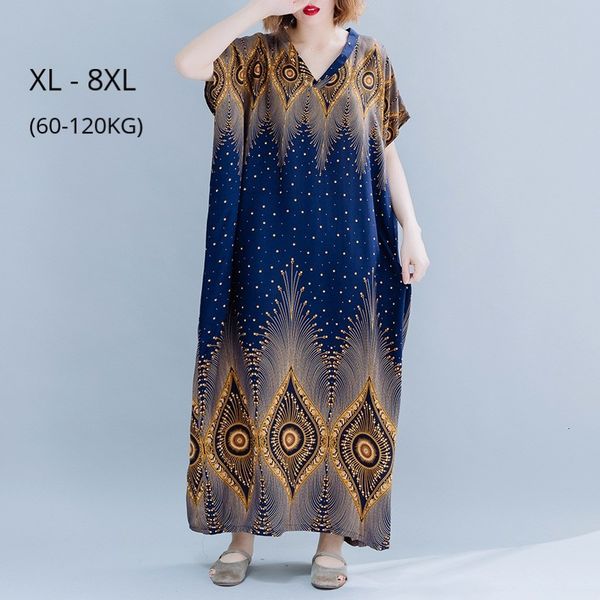 dresses fashion women vintage print summer long dress plus size 8xl 7xl 6xl casual clothing femme robe boho style v neck beach dresses, Black;gray
dresses fashion women vintage print summer long dress plus size 8xl 7xl 6xl casual clothing femme robe boho style v neck beach dresses, Black;gray