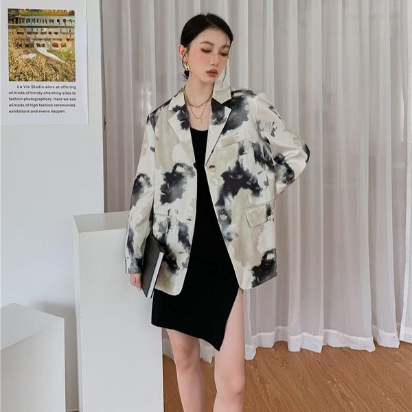 women's suits & blazers zcsmll tie dye designer blazer for women elegant stylish 2022 high fashion coat and suit jacket cool fall cloth, White;black
women's suits & blazers zcsmll tie dye designer blazer for women elegant stylish 2022 high fashion coat and suit jacket cool fall cloth, White;black