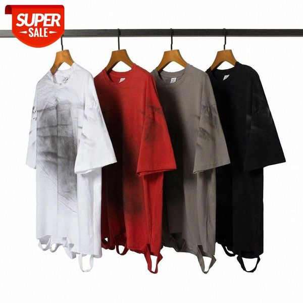 retro washed and worn edging short sleeves cut torn holes oversize hip hop inside t-shirt #nh2g, White;black
retro washed and worn edging short sleeves cut torn holes oversize hip hop inside t-shirt #nh2g, White;black
