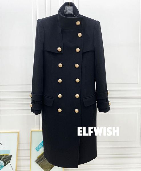 women's wool & blends 2021fw black cashmere trench coat gold metal buttons double breasted funnel high collar long sleeves coats qualit
women's wool & blends 2021fw black cashmere trench coat gold metal buttons double breasted funnel high collar long sleeves coats qualit