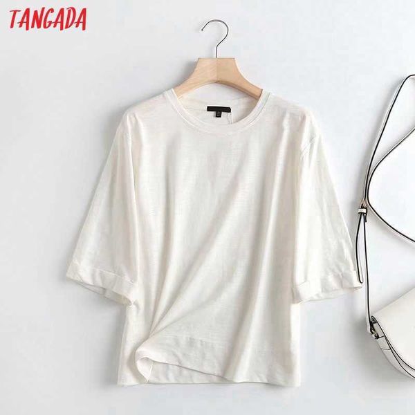 tangada women vintage white loose cotton t shirt long sleeve o neck tees ladies casual tee shirt street wear 4c114 210609
tangada women vintage white loose cotton t shirt long sleeve o neck tees ladies casual tee shirt street wear 4c114 210609