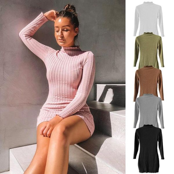 casual dresses women dress bodycon long sleeve ribbed stripe mini plus size winter autumn knitted slim skinny basic vestido, Black;gray
casual dresses women dress bodycon long sleeve ribbed stripe mini plus size winter autumn knitted slim skinny basic vestido, Black;gray