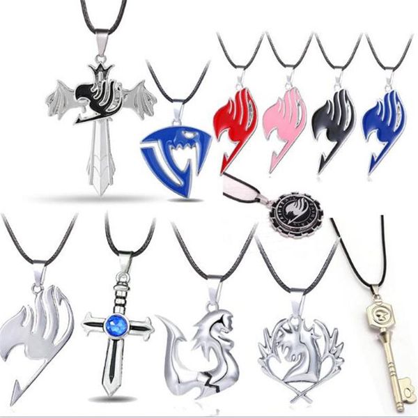 pendant necklaces anime fairy tail necklace metal black leather chain women men jewelry cosplay accessories gift, Silver
pendant necklaces anime fairy tail necklace metal black leather chain women men jewelry cosplay accessories gift, Silver