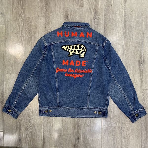 jacket ss latest embroidered polar bear human made denim work jackets men women streetwear fashion cowboy men's jean jacket, Black;brown
jacket ss latest embroidered polar bear human made denim work jackets men women streetwear fashion cowboy men's jean jacket, Black;brown