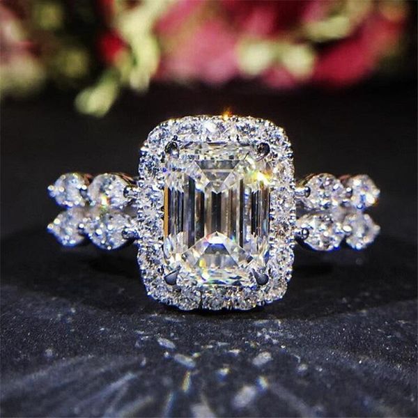 cluster rings european and american shiny promise ring 925 sterling silver zircon engagement wedding ladies party jewelry, Golden;silver
cluster rings european and american shiny promise ring 925 sterling silver zircon engagement wedding ladies party jewelry, Golden;silver