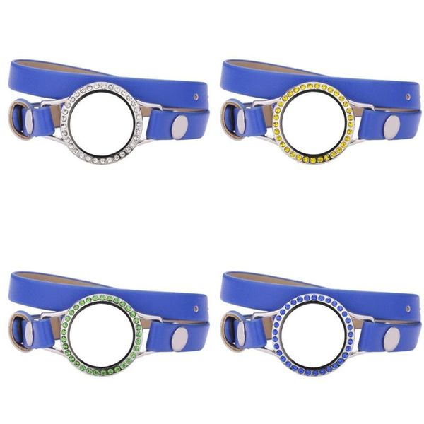 charm bracelets 5pcs/lot 25mm different color crystals glass locket 37cm navy double wrap pu leather bracelet wristband with 50pcs charms, Golden;silver
charm bracelets 5pcs/lot 25mm different color crystals glass locket 37cm navy double wrap pu leather bracelet wristband with 50pcs charms, Golden;silver